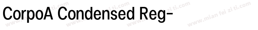 CorpoA Condensed Reg字体转换